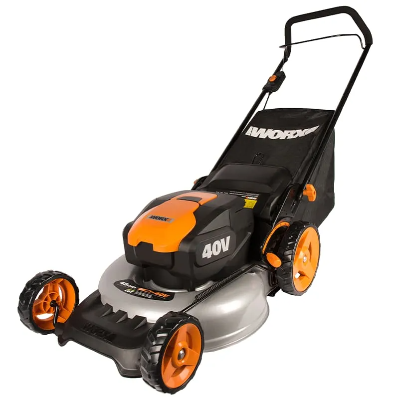 Газонокосилка WORX WG751E 40V 48см аккумуляторная, c 2х АКБ на 4 А*ч и ЗУ